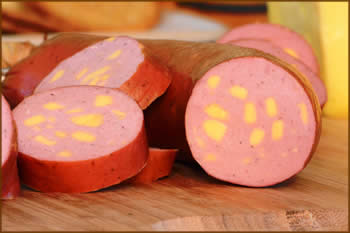 Troyer's Genuine Trail Bologna with Cheddar