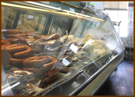 Troyer's Genuine Trail Bologna Store Meat Case