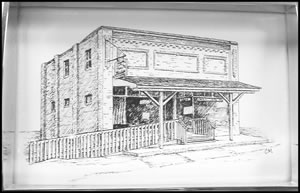Troyer's Genuine Trail Bologna Store Sketch